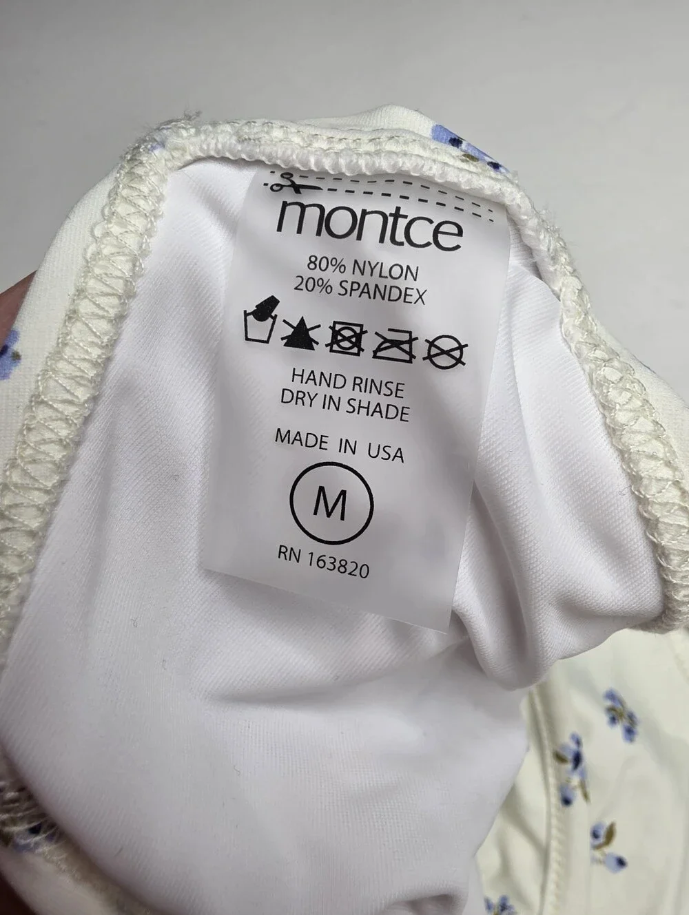NEW Montce Heidi Floral Uno Ruffle Bows Bikini Bottom Medium